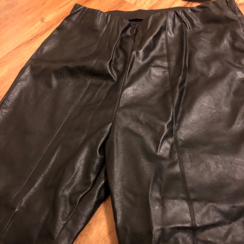 Faux leather leggings